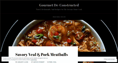 Desktop Screenshot of gourmetdeconstructed.com